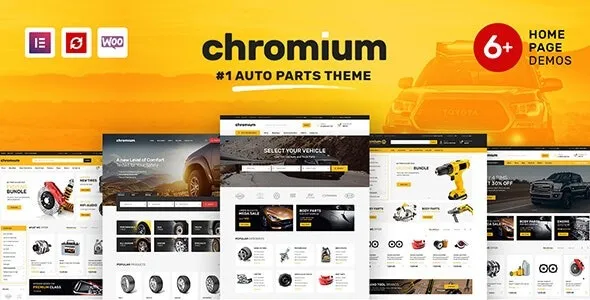 Chromium v1.3.28 Auto Parts Shop WordPress Woo Theme