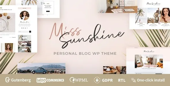 Miss Sunshine v1.1.2 Women Lifestyle Blog WordPress Theme